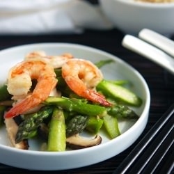 Stir-Fried Asparagus With Shrimp