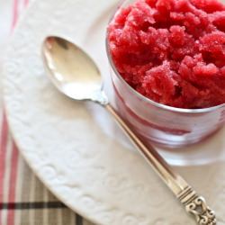 Blood Orange and Cardamom Granita