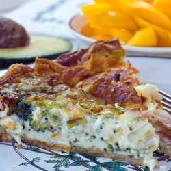 Emu Egg Quiche