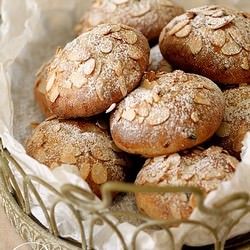 Sour Cherry and Almond Buns