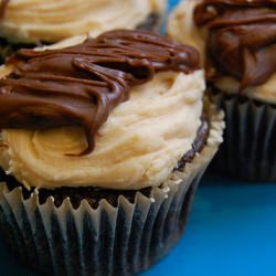 Vegan Chocolate Peanut Butter Cupcakes