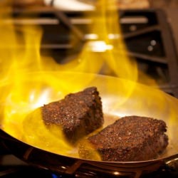 Gaelic Steak Flambe