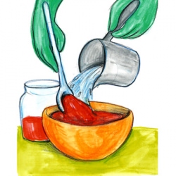 Illustrated Tomato and Pasta Recipe