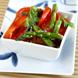 Roasted Bell Pepper & Asparagus