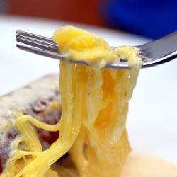 Spaghetti Squash with Alfredo Sauce