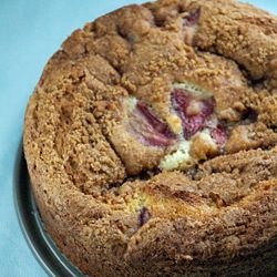 Strawberry Coffeecake with Cinnamon