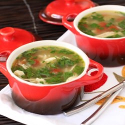 Green Chili Chicken Lime Soup