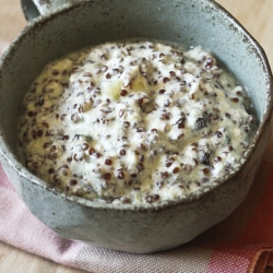 Maple Quinoa Pudding with Ricotta