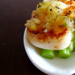 Scallop with Pineapple Vinaigrette