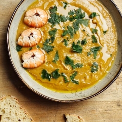 Chickpea Soup with Langoustines