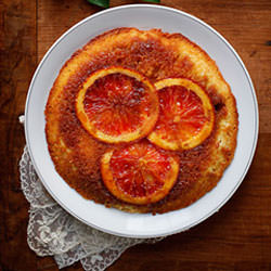 Orange Polenta Upside Down Cake