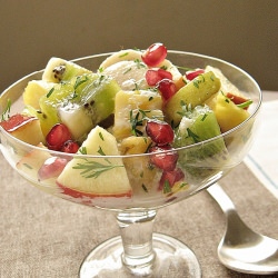 Fruit Salad with Coconut Milk