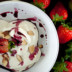 Yogurt, Strawberries, and Wine