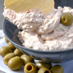 Creamy Sundried Tomato & Olive Dip