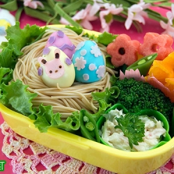 Easter Somen Salad Bento