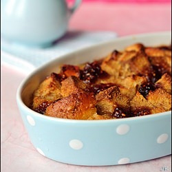 Peanut Butter and Jam Bread Pudding