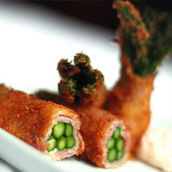 Deep-fried Asparagus with Bacon