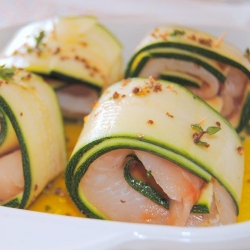 Fish Wrapped in Zucchini