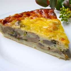 Mushroom Eggplant Quiche