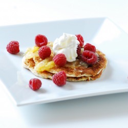 Lemon Raspberry Ricotta Pancakes