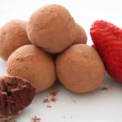 Balsamic Strawberry Truffles