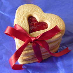 Jam Heart Shortbread