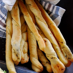 Garlic Herb Bread Twists