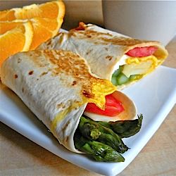 Asparagus Breakfast Wraps