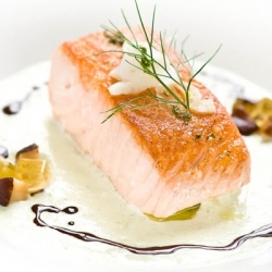 Olive Oil Poached Salmon