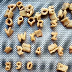 Alphabet & Rosemary Cheese Crackers