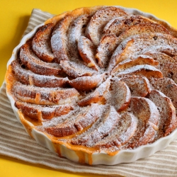 Hot Cross Bun and Butter Pudding