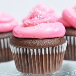 Hot Pink Bling Cupcakes