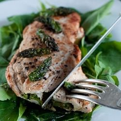 Asparagus and Pesto Filled Chicken