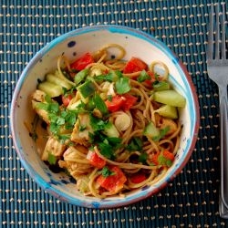 Spicy Chicken Peanut Noodles