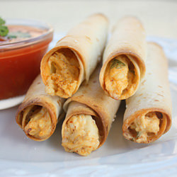 Baked Creamy Chicken Taquitos