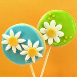 Daisy Cookie Pops