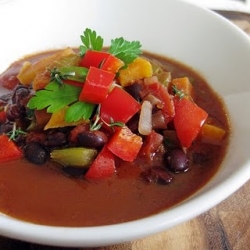 Black Bean, Tomato & Vegetable Soup