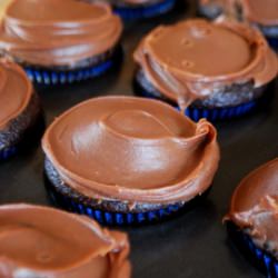 Choc Cupcakes with Choc Frosting