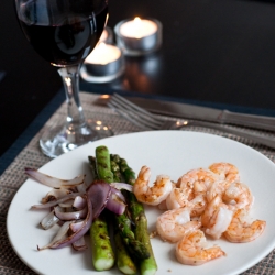 Grilled Shrimp & Asparagus