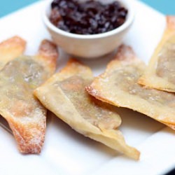 Sweet Potato-edamame Samosas