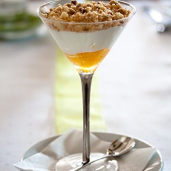 Blanc-manger with Citrus & Crumble