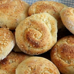 No-Knead Overnight Parmesan Rolls