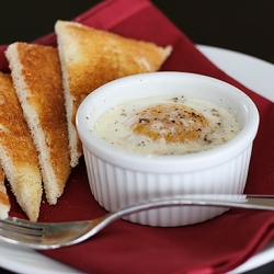 Baked Eggs with Creamed Spinach