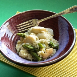 Asparagus and Sea Scallop Risotto