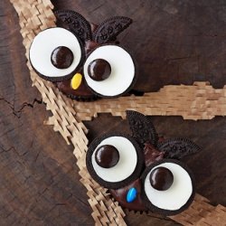 Cookies N’ Cream Owl Cupcakes