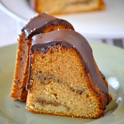 Coffee Pecan Streusel Cake