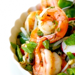 Honey Lime Shrimp Salad