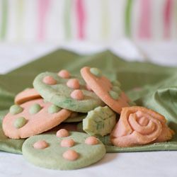 Rose and Polka Dot Cookies