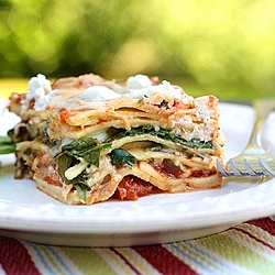 Spinach Goat Cheese Lasagna