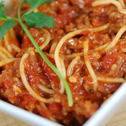 Tomato, Sausage, and Pecorino Pasta